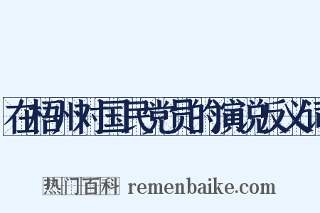 在梧州对国民党员的演说反义词是什么意思的图片